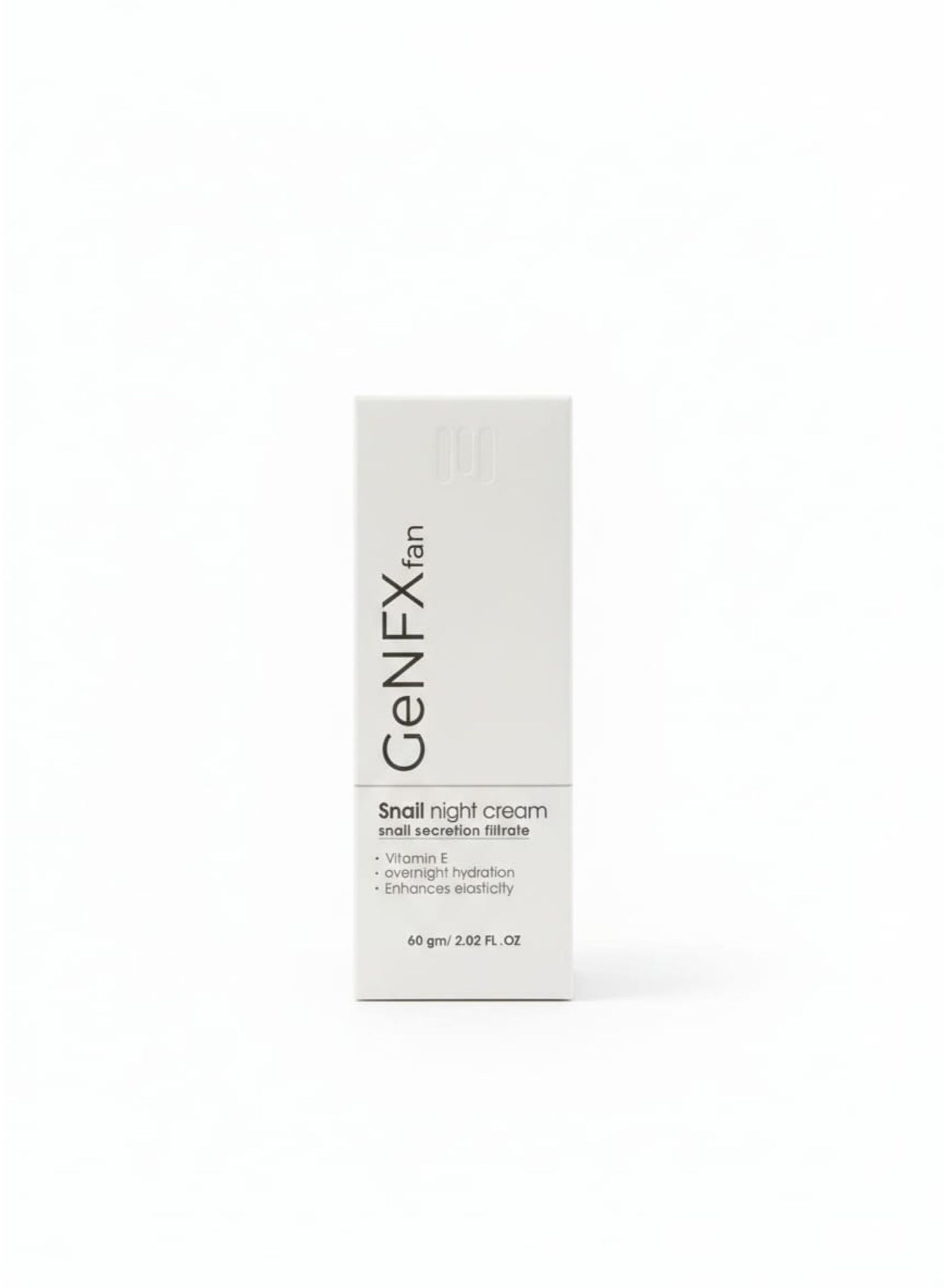 GENFXfan snail night cream snail secretion filtrate vitamin E overnight hydration enhances elasticity 60gm